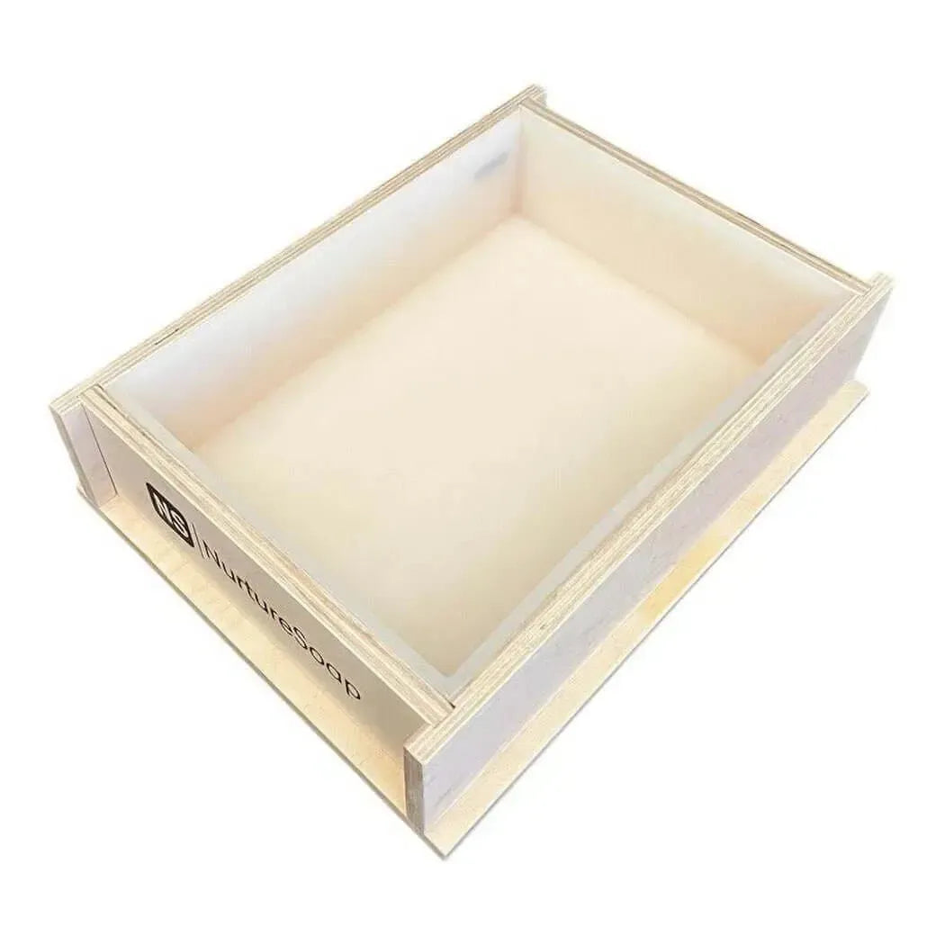 11 lb slab soap mold with removable sides for easy customization of soap bar sizes.