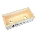 2.5 lb Basic Wood Mold with logo, ideal for crafting soap using a 2.5 lb liner, made from high-quality wood.