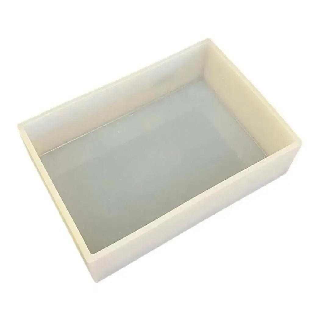 4 lb Basic Slab Mold for customizable soap bars with removable end pieces for easy liner removal.