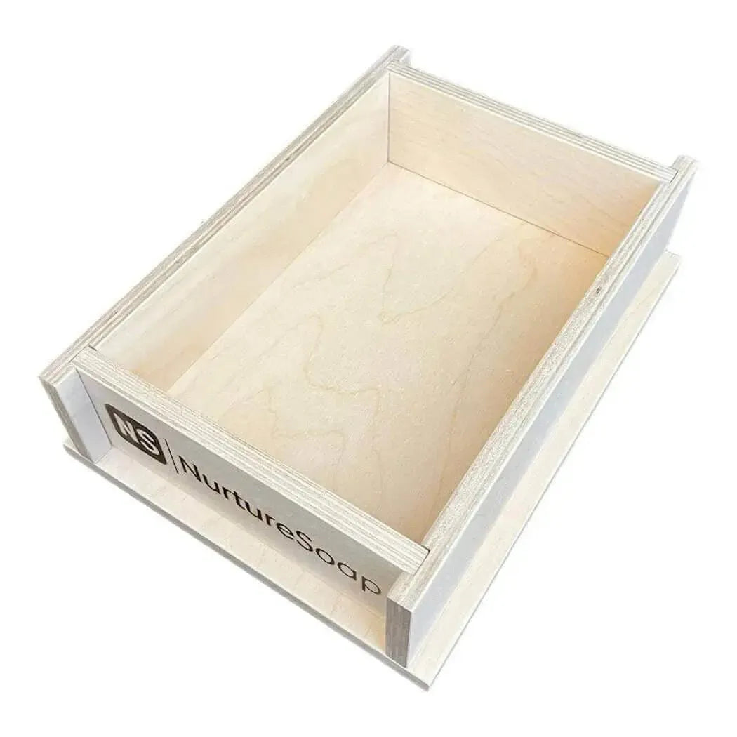 4 lb Slab Wood Mold designed for Slab Liner, perfect for soap making and crafting. Sleek and sturdy plywood construction.