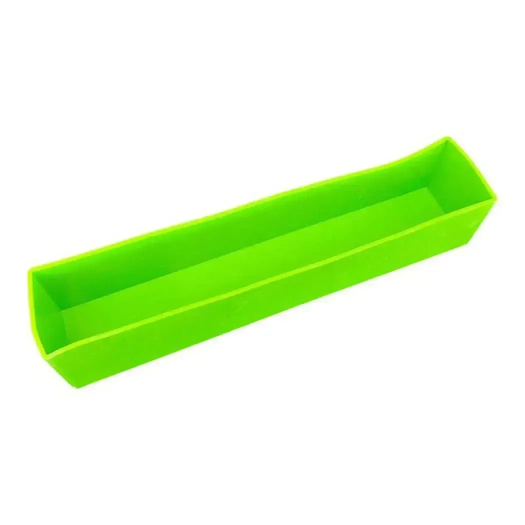 Bright green silicone soap mold for 7.5 lb batches, featuring easy-release design for seamless soap-making.
