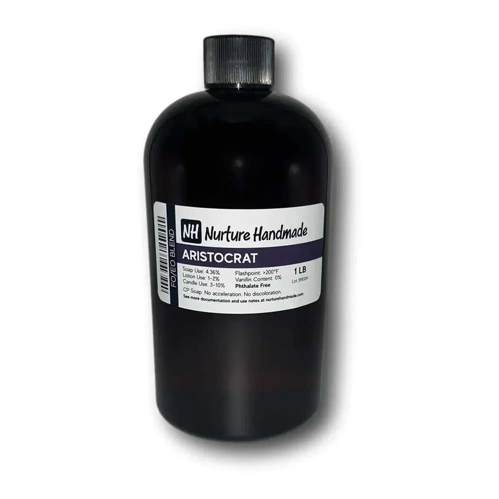 Aristocrat FO/EO Blend bottle showcasing a luxurious fragrance, perfect for crafting your own opulent scent.