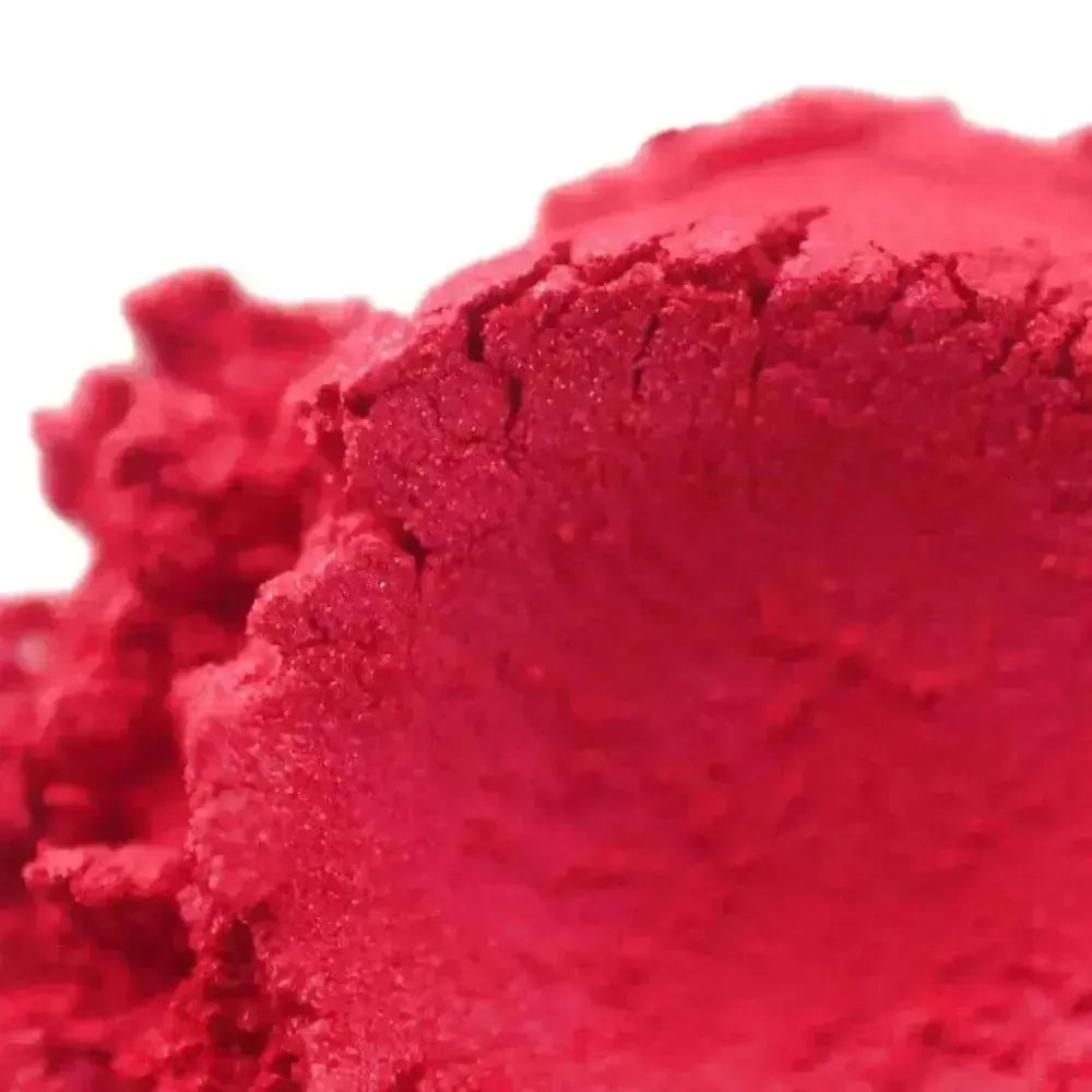 Candy Apple Red Mica Powder with Bold True Red Hue