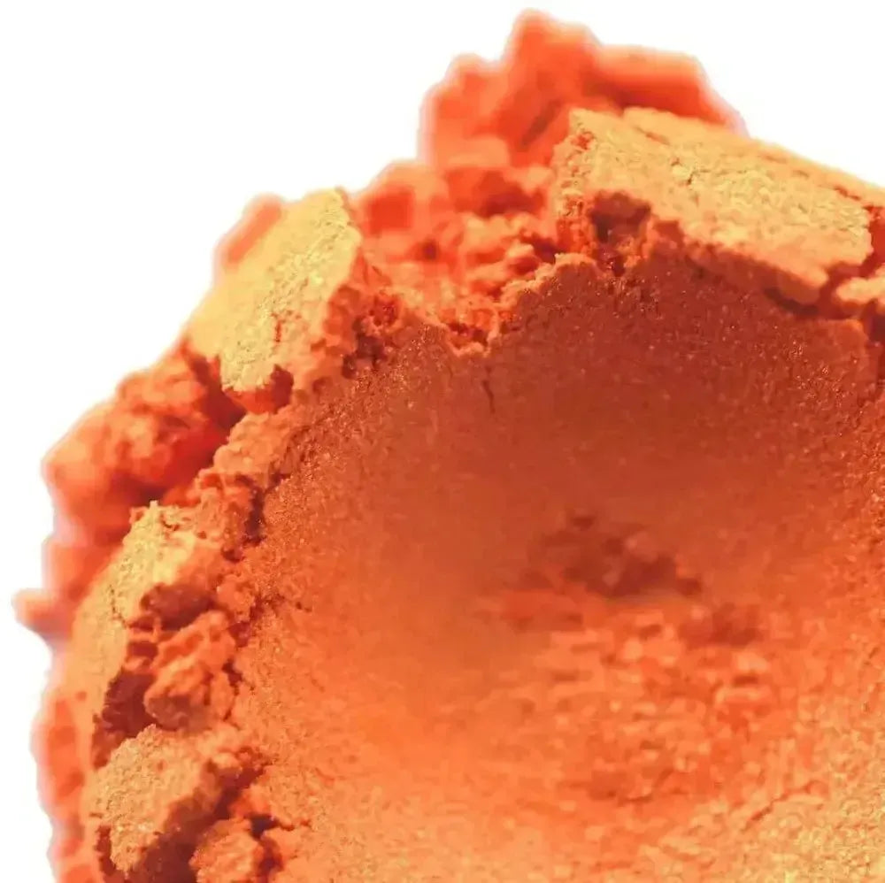 Electric Orange Mica Powder with Vibrant Energy