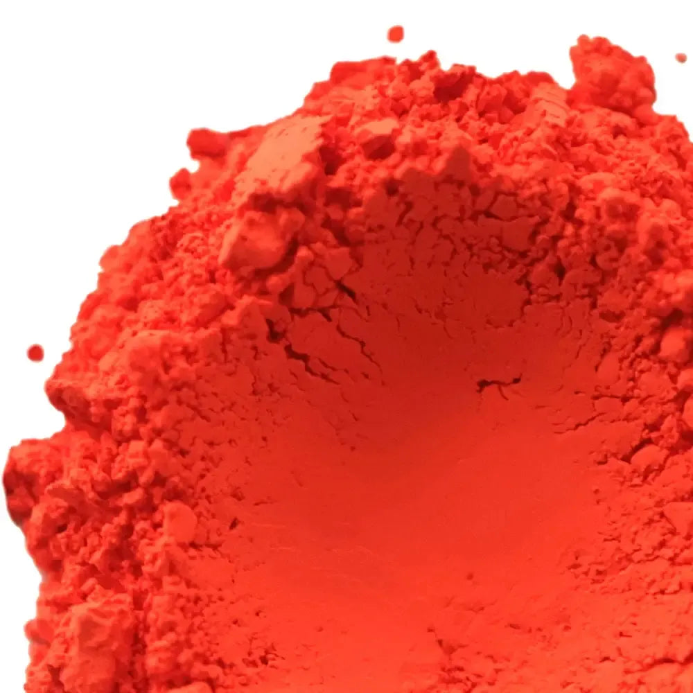 Fluorescent Neon Red-Orange Pigment for Soap, Resin, and Cosmetics