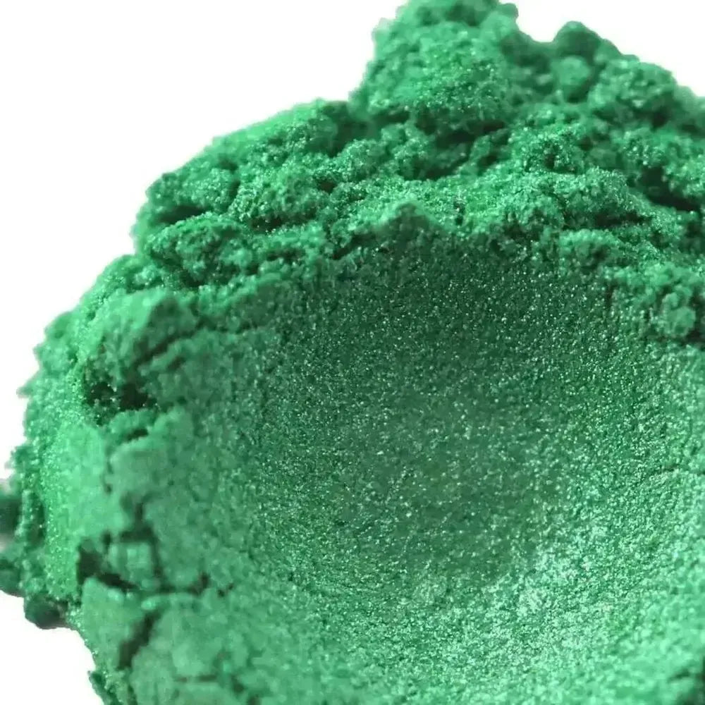 Jade Green Mica Powder with Gemstone Brilliance