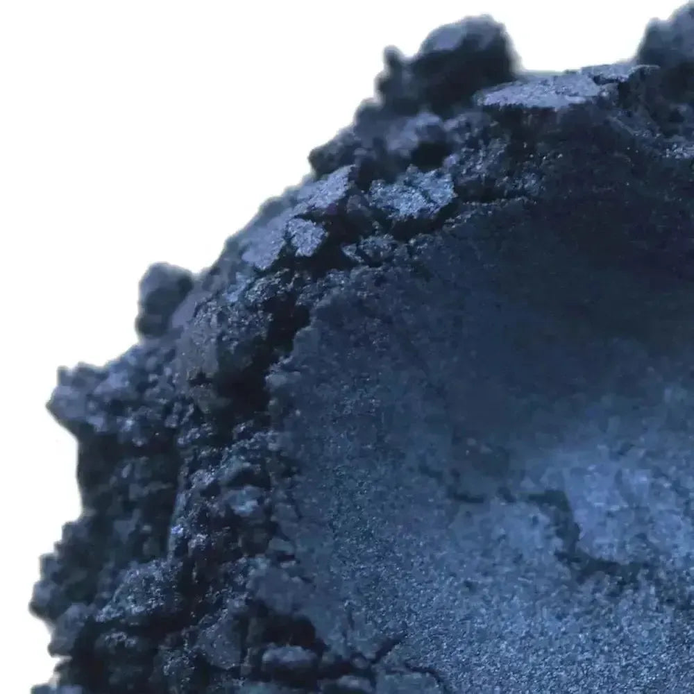Dark Navy Blue Mica Powder with Mysterious Depth