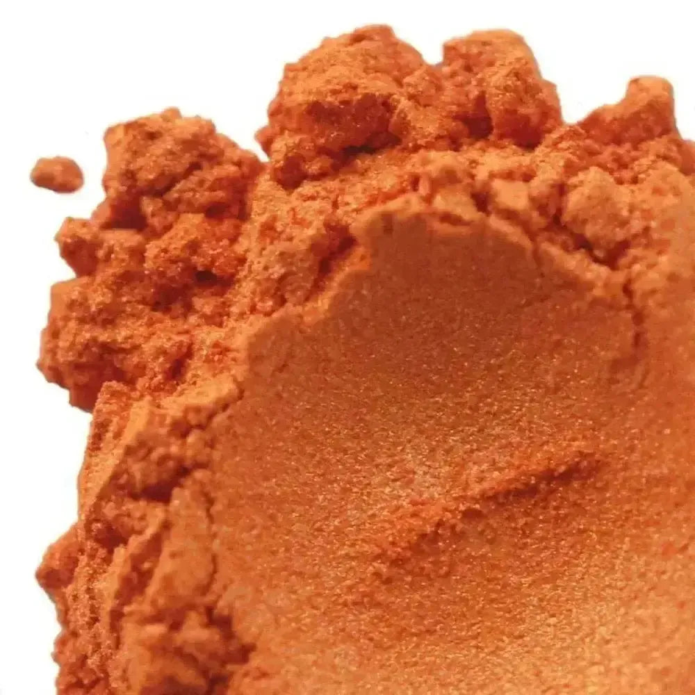 Orange Vibrance Mica Powder with Energetic Glow